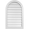 Ekena Millwork Round Top Surface Mount PVC Gable Vent w/ 2"W x 1-1/2"P Brickmould Frame, 20"W x 32"H GVPRT20X3202SN - alternate 1